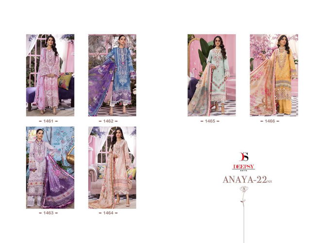 Deepsy Anaya 22 Nx Festive Wear Heavy Cotton Embroidery Pakistani Salwar Kameez Collection